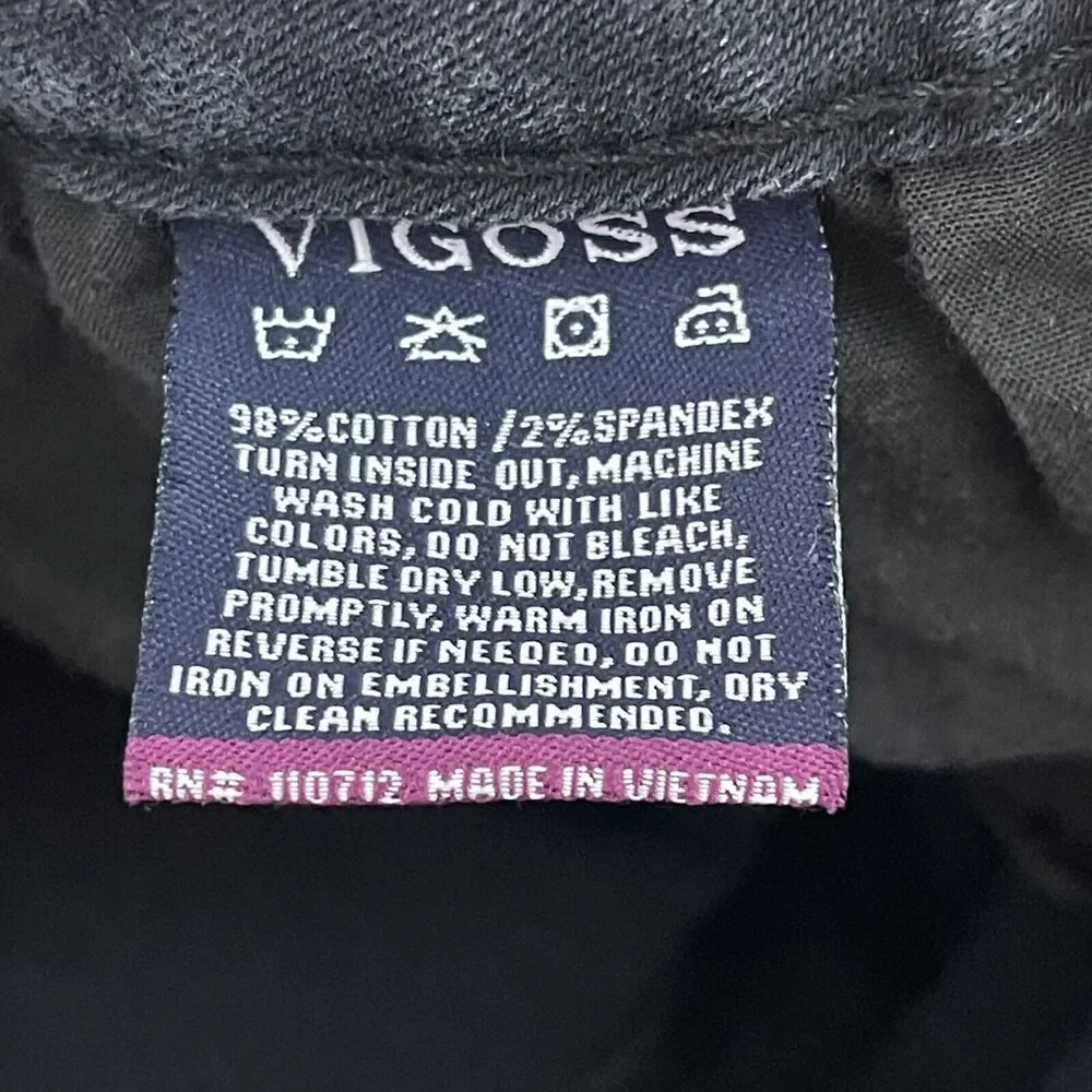 Vigoss The Jagger Jeans Women’s 28 Black Distressed Super Skinny 29 Inseam